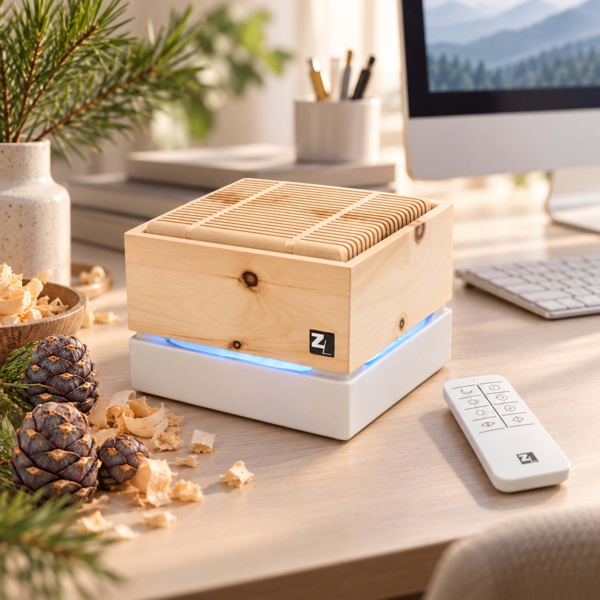 Zirbenlüfter Aura (Cube II Mini) für ein tolles Raumklima